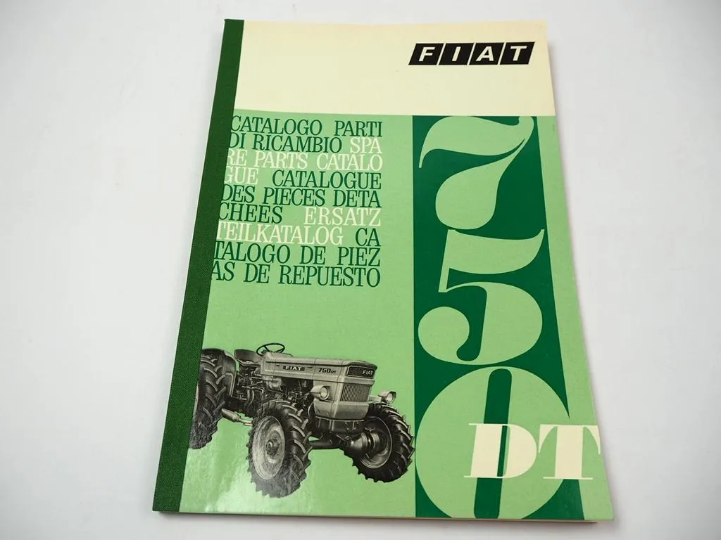 Fiat 750 DT Traktor Allrad Ersatzteilkatalog Catalogo Parti di Ricambio 1970