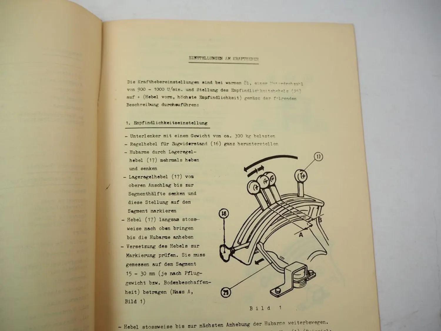 Fiat 850 900 Traktor Einstellwerte Technische Daten 1970