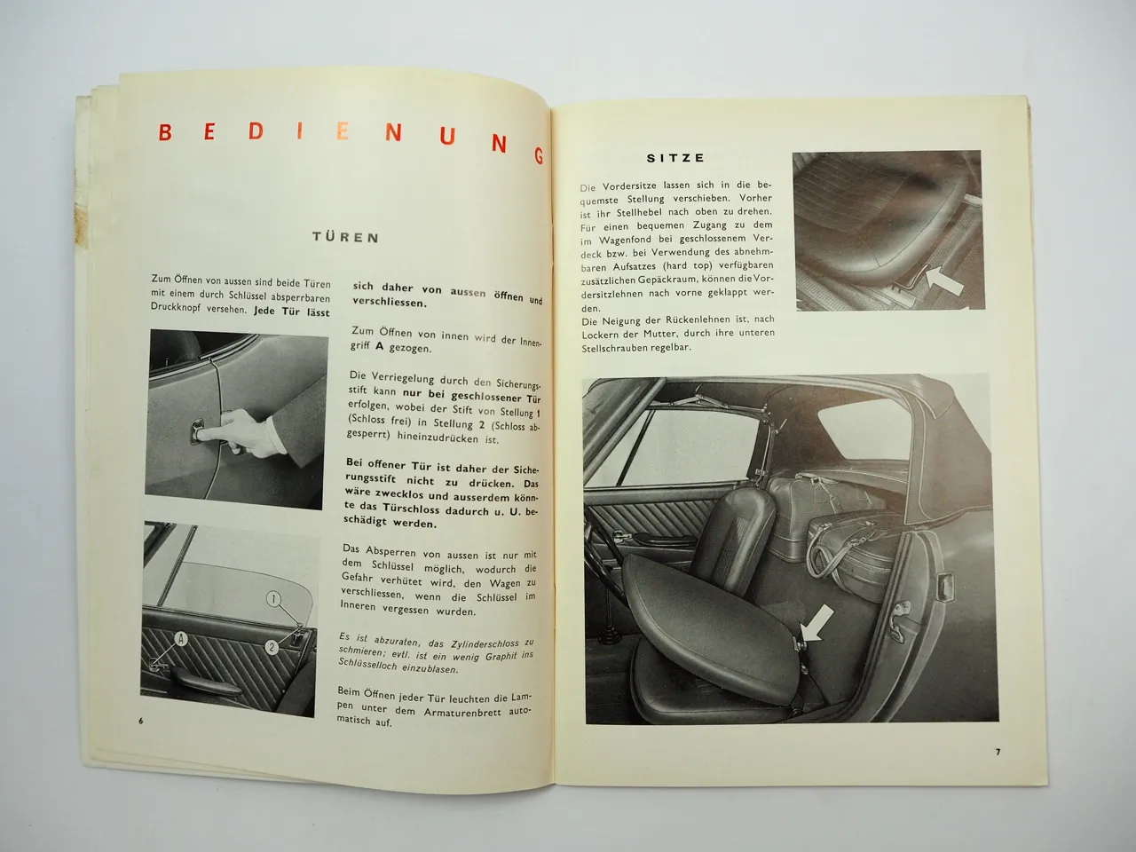 Fiat 850 Spider PKW Betriebsanleitung Bedienungsanleitung 1966