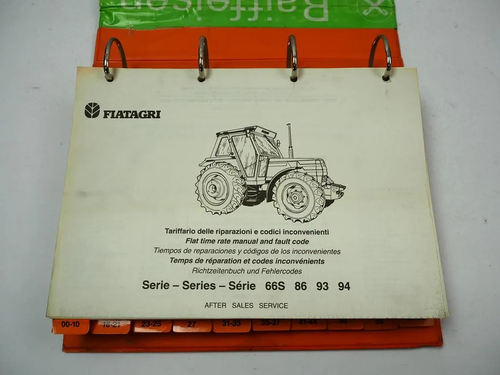 Fiat agri 45 bis 88 - 66S 86 93 94 Traktor Arbeitsrichtzeiten Fehlercodes 1993