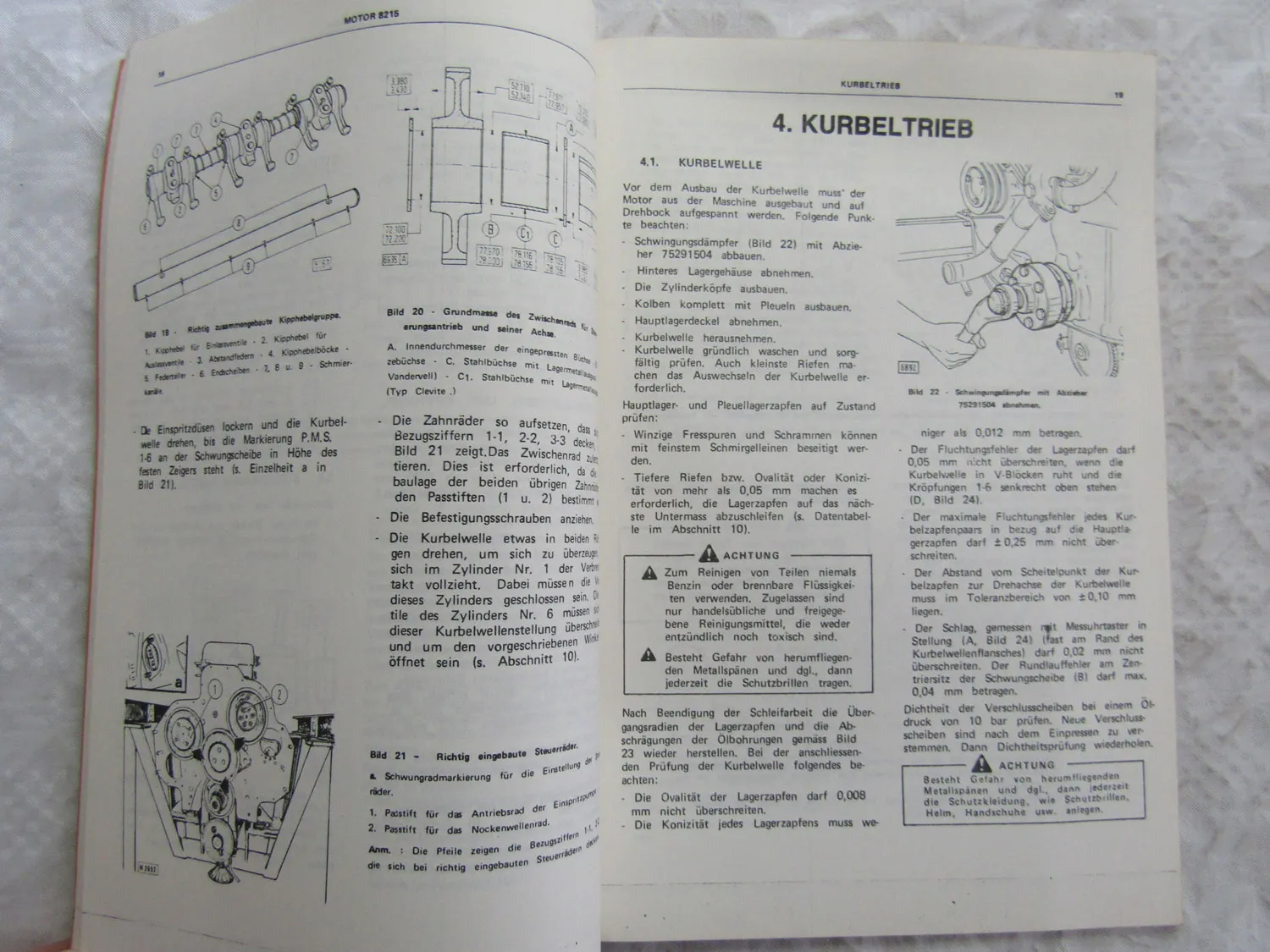 Fiat Allis 8215 Motor Werkstatthandbuch Reparaturanleitung Reparaturhandbuch