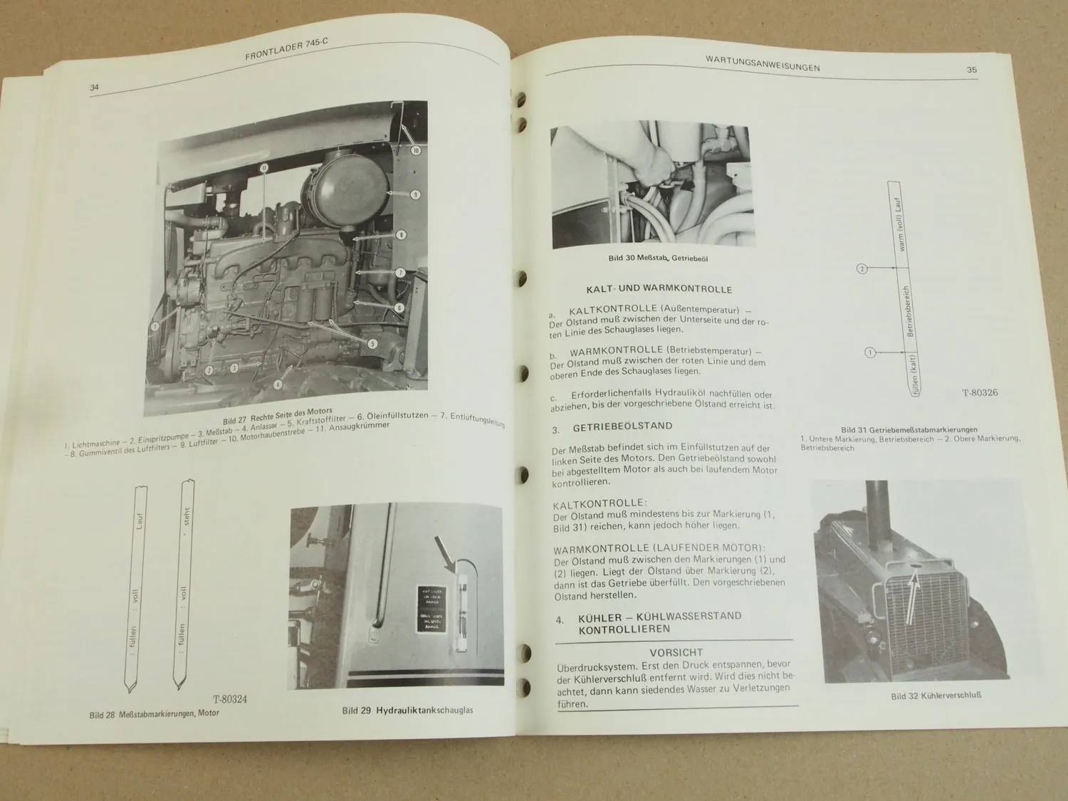 Fiat-Allis Fiatallis 745-C Radlader Bedienungsanleitung Betrieb Wartung 1978
