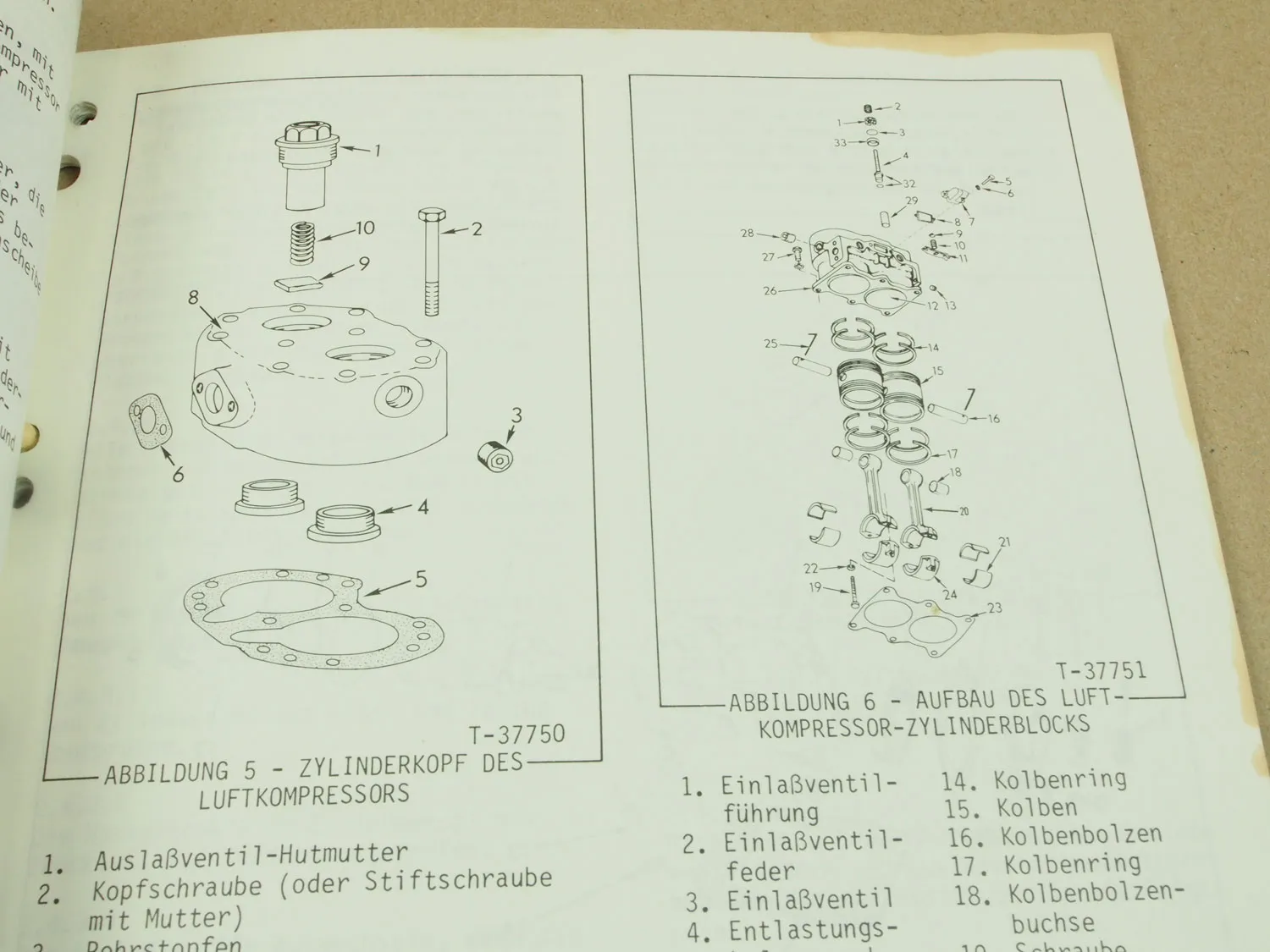 Fiat-Allis Fiatallis 745 H B HB Werkstatthandbuch Bremsen Druckluftanlage 1975