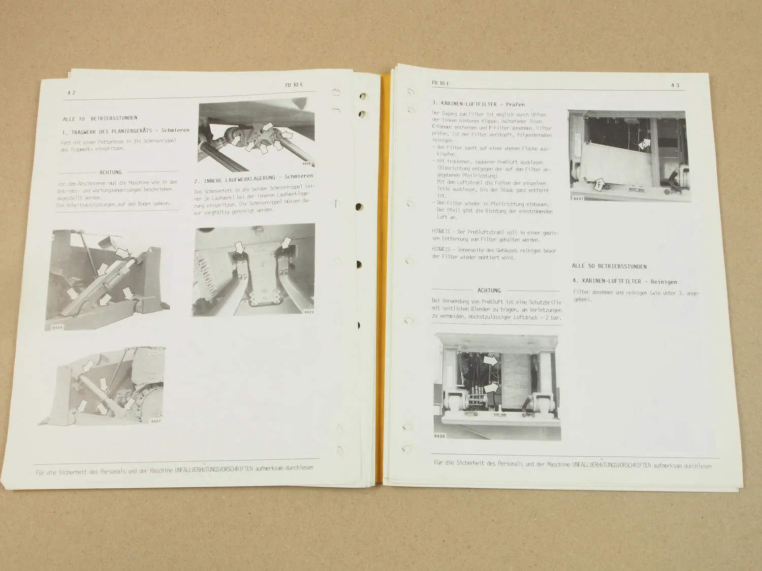 Fiat-Allis Fiatallis FD10E Planierraupe Bedienungsanleitung Betriebsanleitung 90