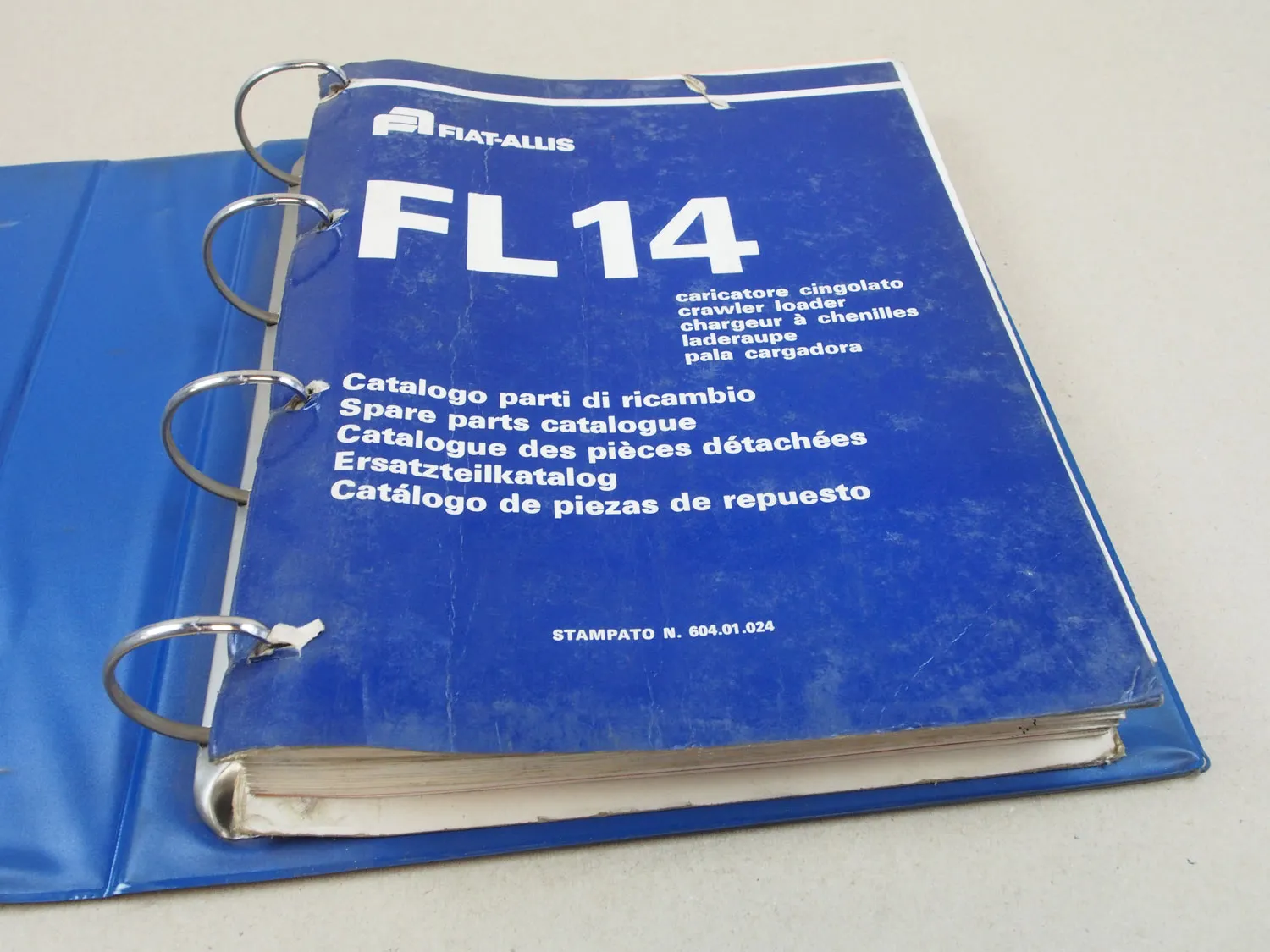 Fiat-Allis Fiatallis FL14 Raupe Ersatzteilliste Parts List Parti ricambio 12/75