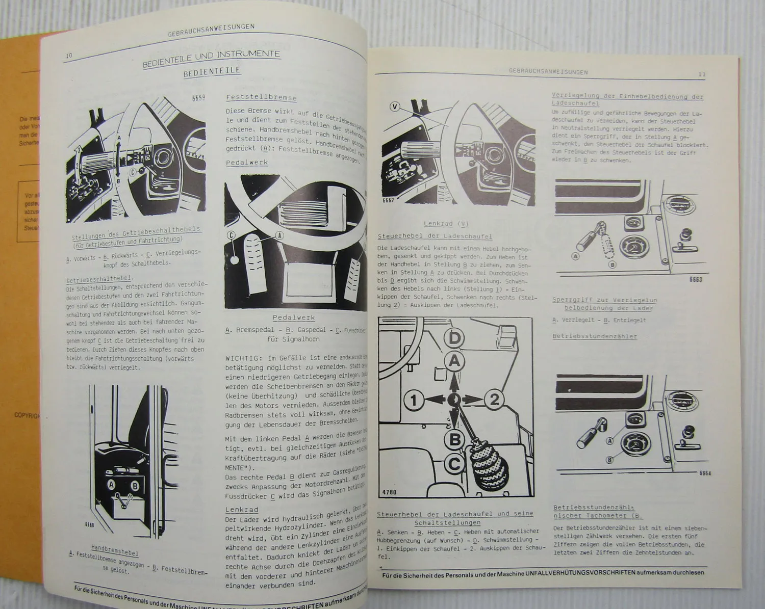 Fiat-Allis Fiatallis FR10B Radlader Bedienung Betriebsanleitung 1986 u Prospekt