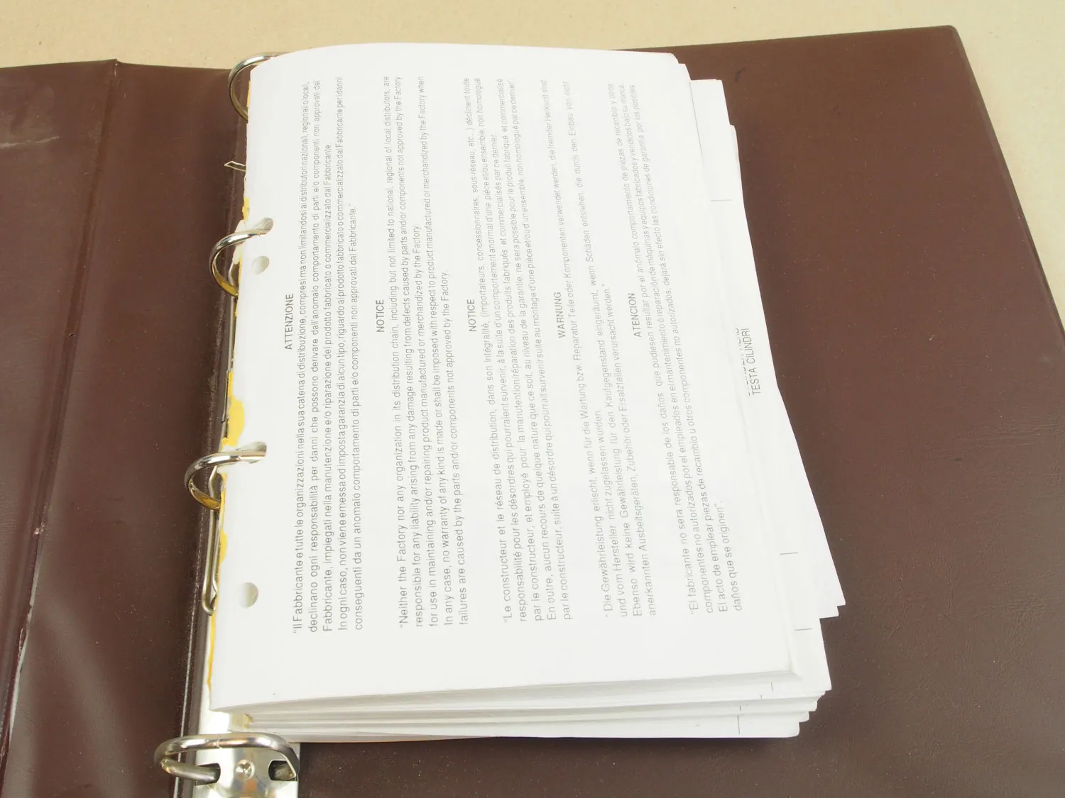 Fiat Allis FR130 Parts catalog Ersatzteilkatalog Catalogo parti di ricambio 92