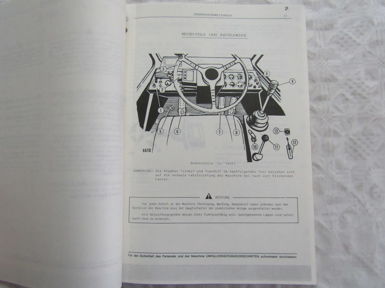 Fiat Allis FR20B Techn Daten ZF 4PW45H1 Bedienung Reparatur Hydraulikanlage