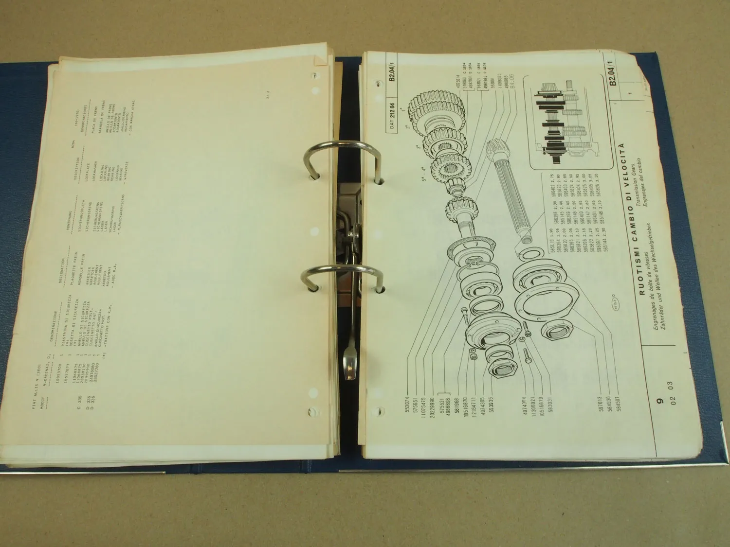 Fiat-Allis Serie 9 Raupe Ersatzteilliste Parts List Piezas 75 + Kabine AD9