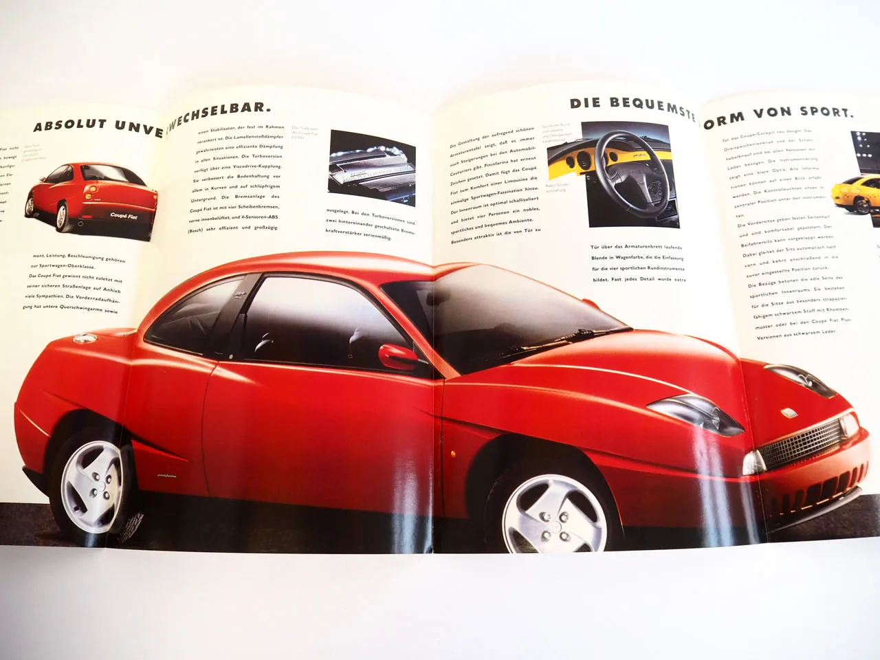 Fiat Coupe Prospekt mit technischen Daten 1994