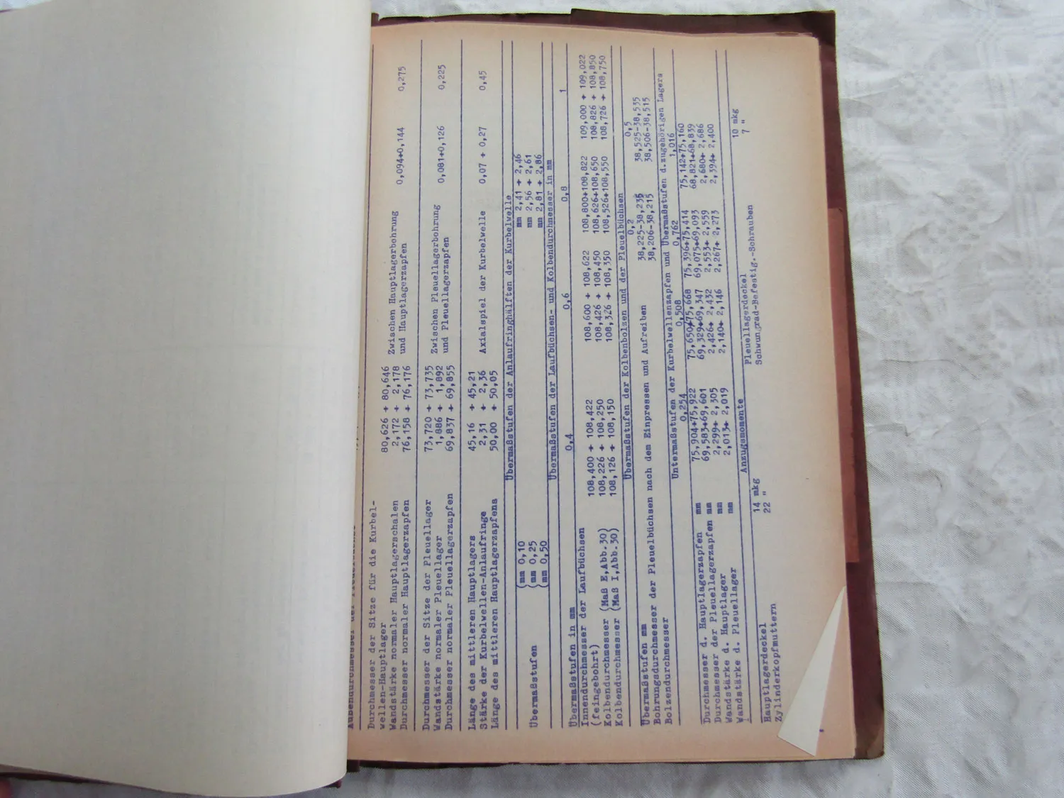 Fiat FL6 Raupenschlepper Reparaturhandbuch Werkstatthandbuch ohne Abbildungen