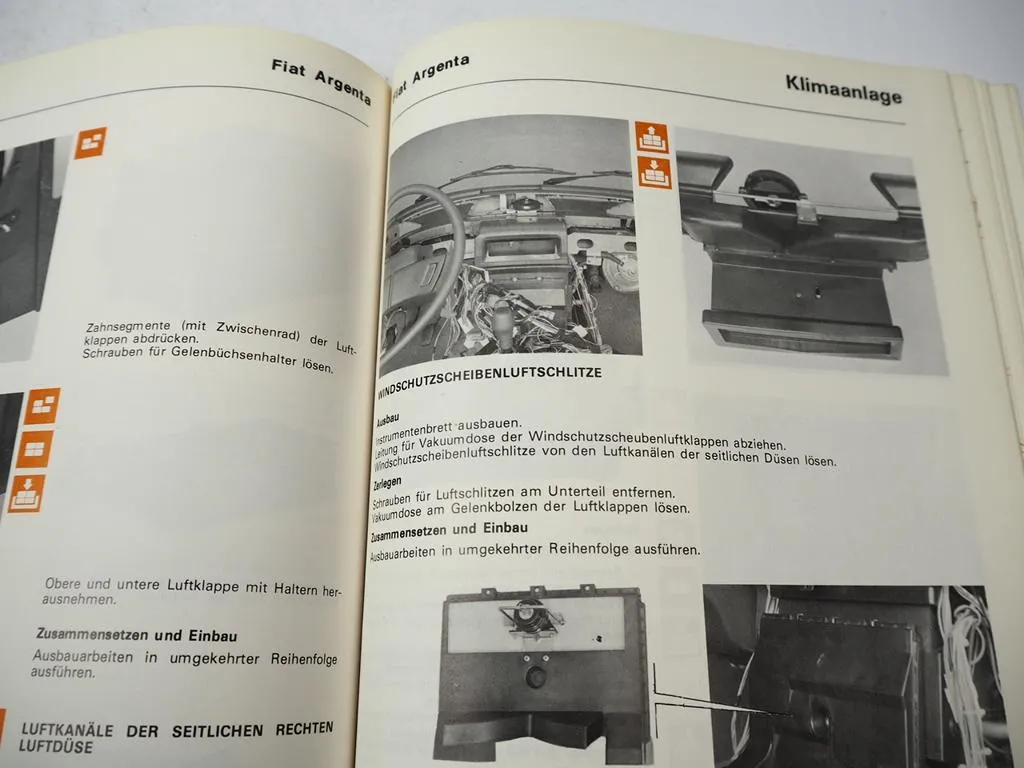 Fiat Klimaanlage Werkstatthandbuch 1982 Fiat 131 Supermirafiori Argenta Ritmo