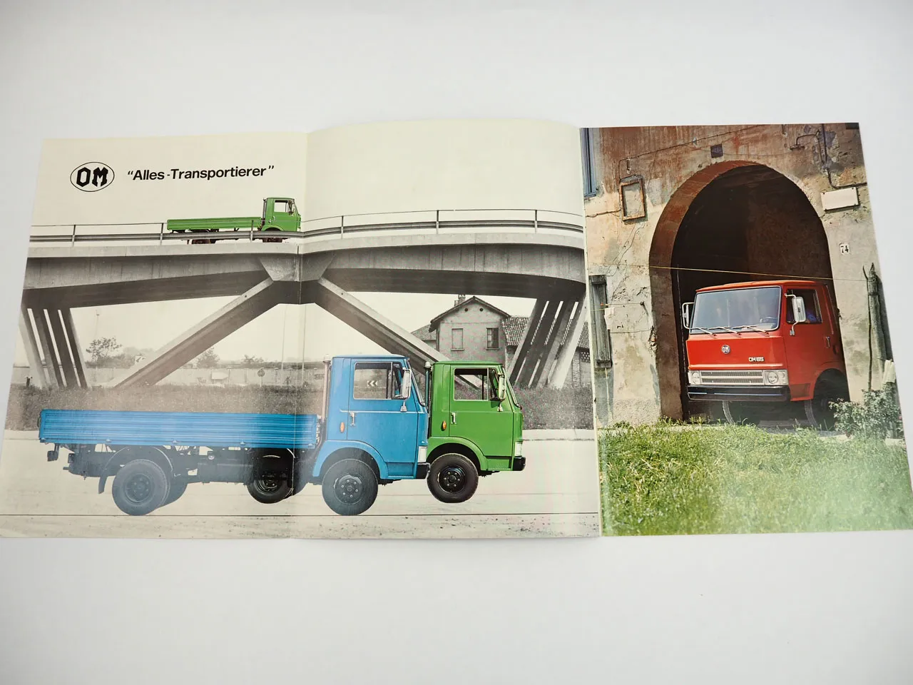Fiat OM 60 65 70 75 LKW Kleinlastwagen Pritschenwagen Prospekt 1972