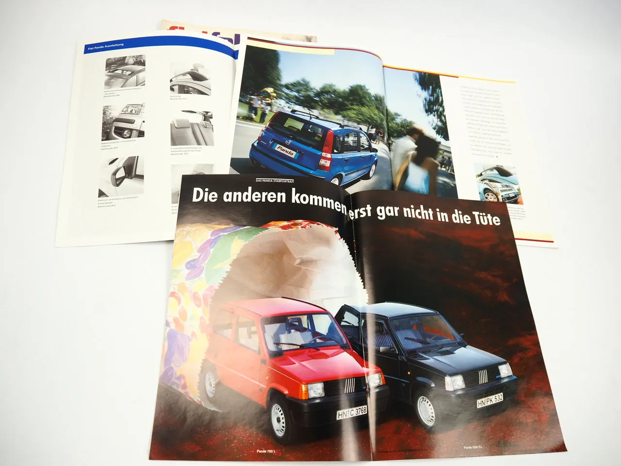 Fiat Panda Typ 141 PKW 4x Prospekt Testbericht 1986 bis 2004