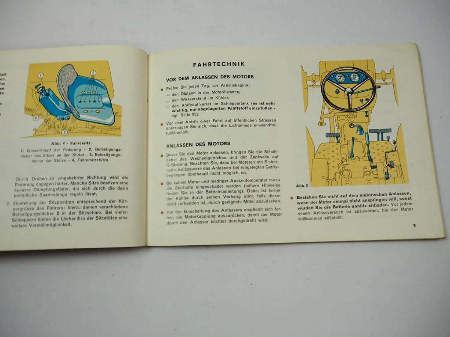 Fiat Radschlepper Traktoren - technische Ratschläge für unsere Kunden 1968