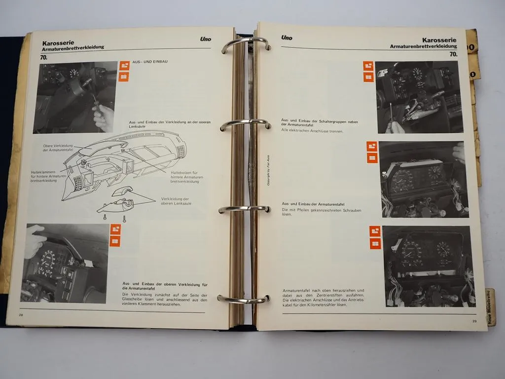Fiat Uno 45 - 70S & 1.3 Turbo i.e. Werkstatthandbuch Reparaturanleitung 1986