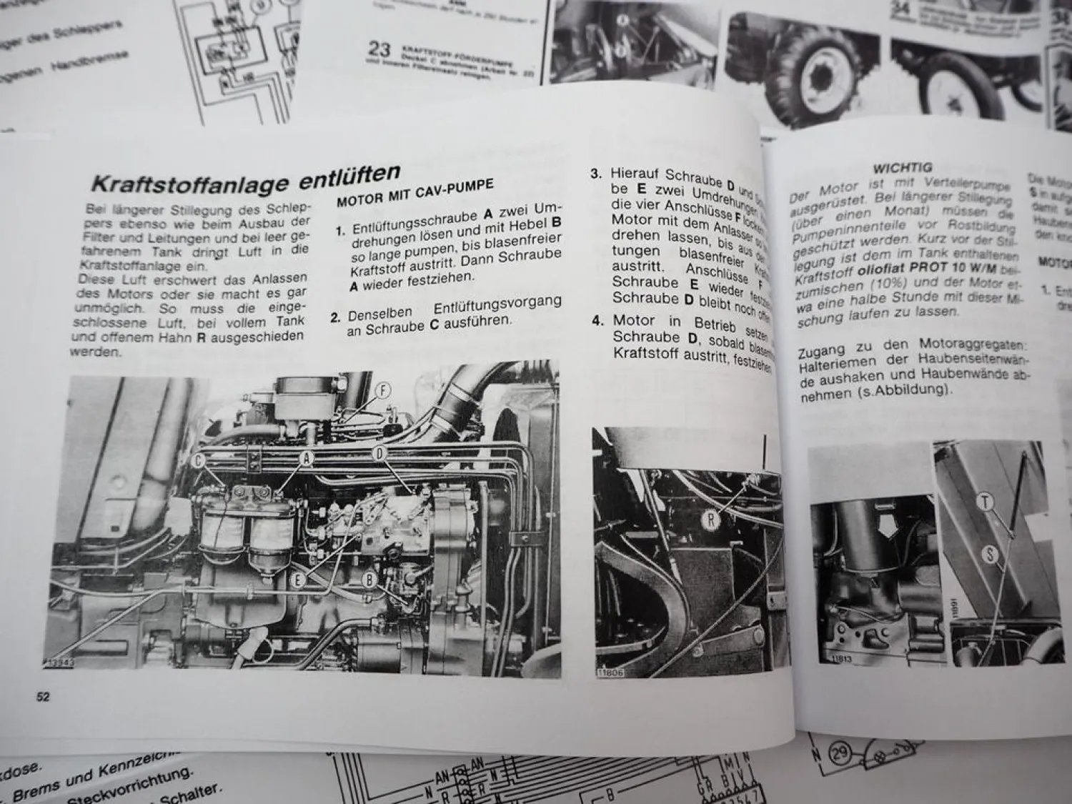 Fiatagri Fiat 70-66 80-66 Betriebsanleitung Bedienung Wartung Schaltplan 1984