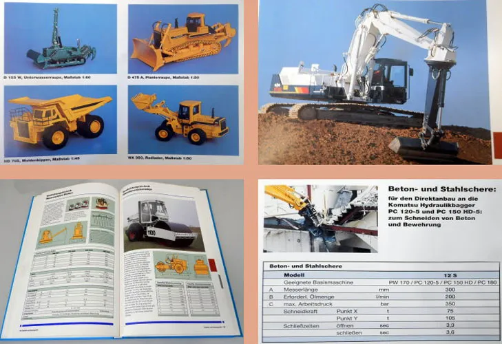 Finger Komatsu Baumaschinen Ersatzteile Verschleißteile Zubehör Katalog 1994