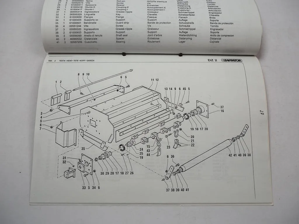 Fischer DZ2 Ausleger Schlegel Mulcher Betriebsanleitung Ersatzteilliste