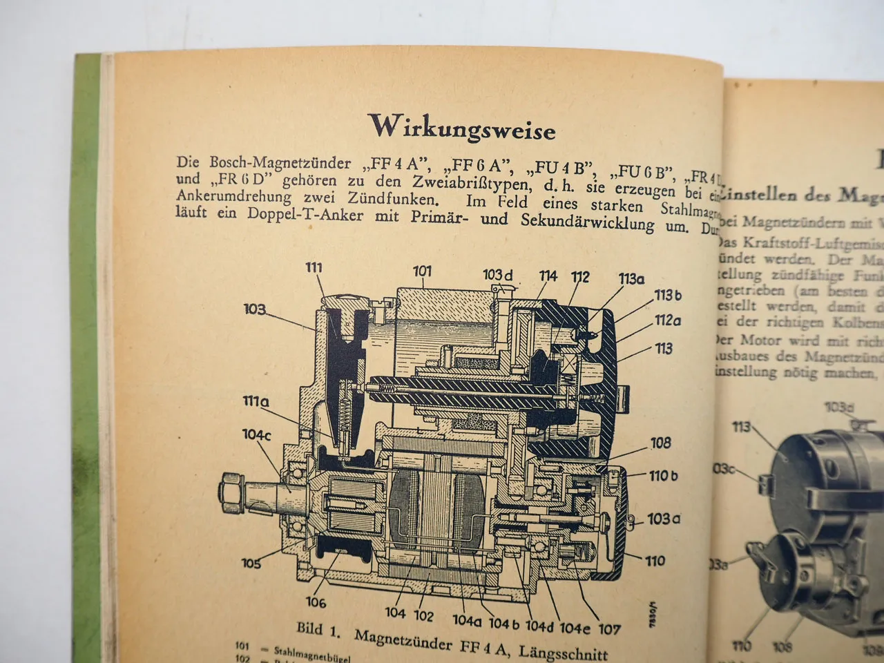 Flottmann RZ RV Dieselmotor Betriebsanleitung 1940er Jahre