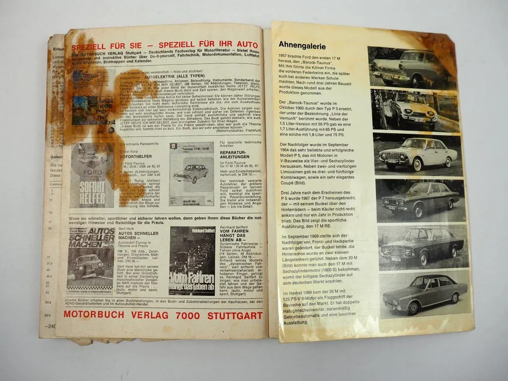 Ford 17M 20M ab 1967 Jetzt helfe ich mir selbst Werkstatthandbuch