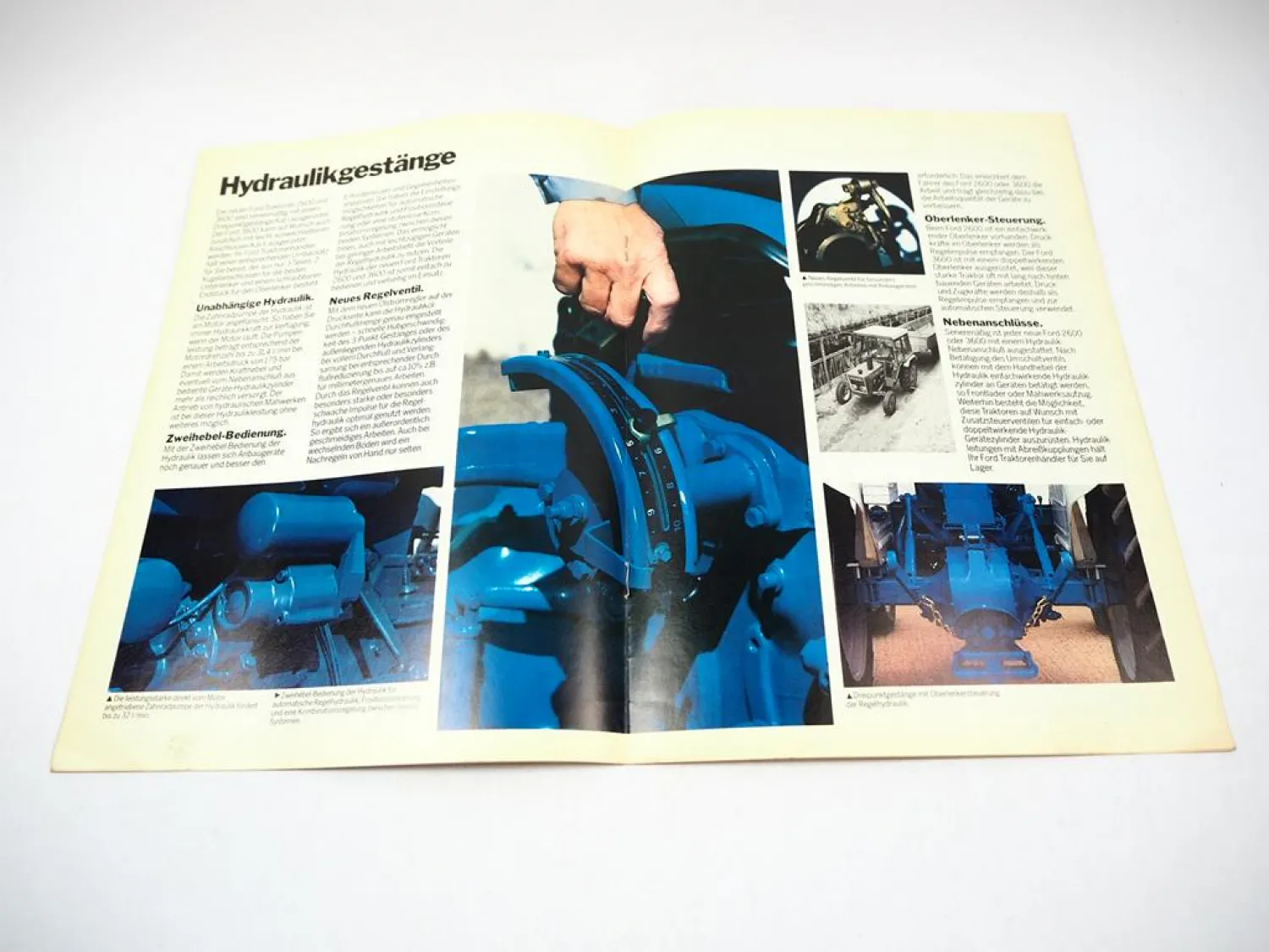 Ford 2600 3600 Traktor Prospekt Technische Daten Beschreibung 12/1977