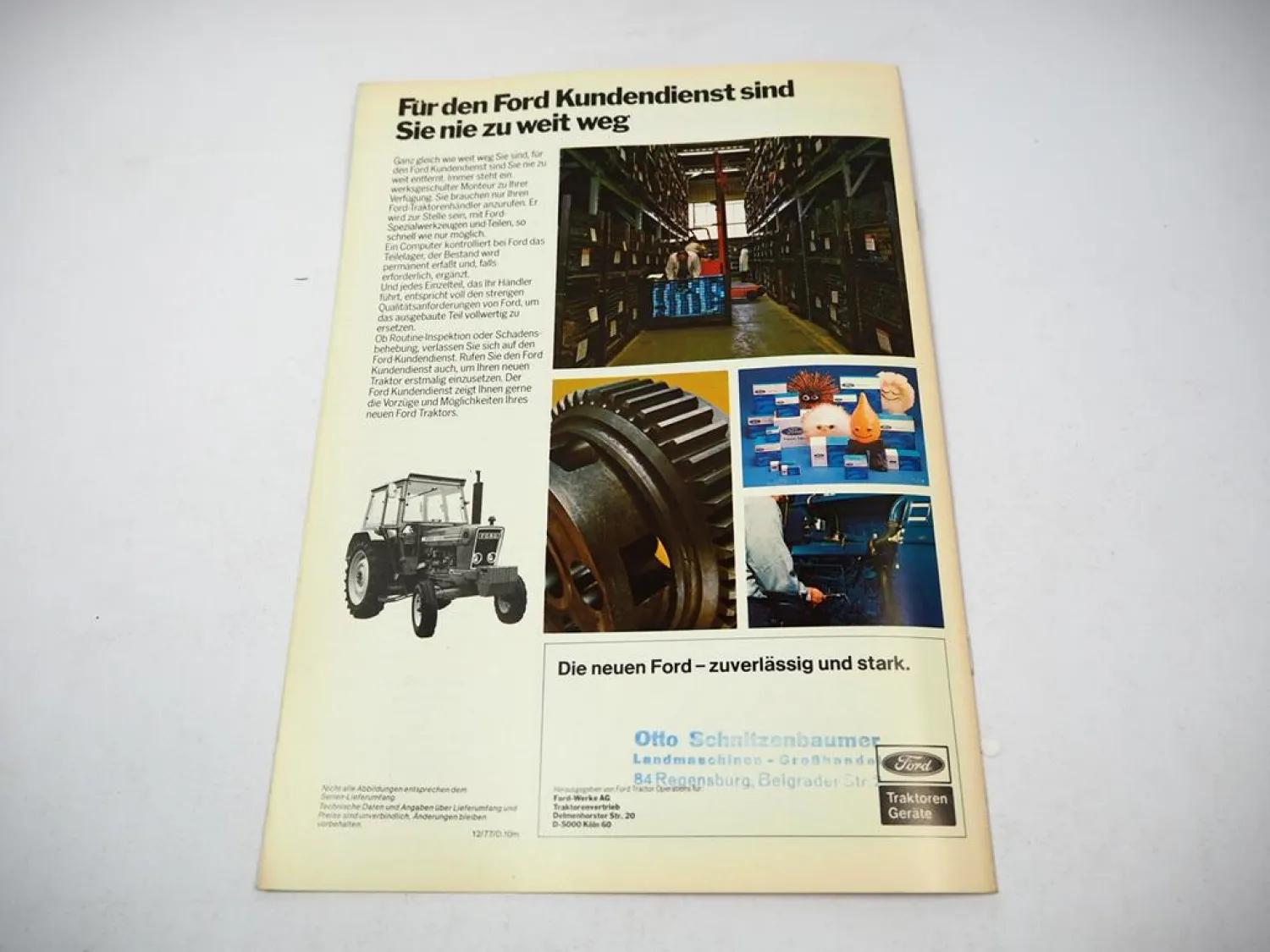 Ford 5600 Traktor Mittelklasse Prospekt Technische Daten Beschreibung 12/1977