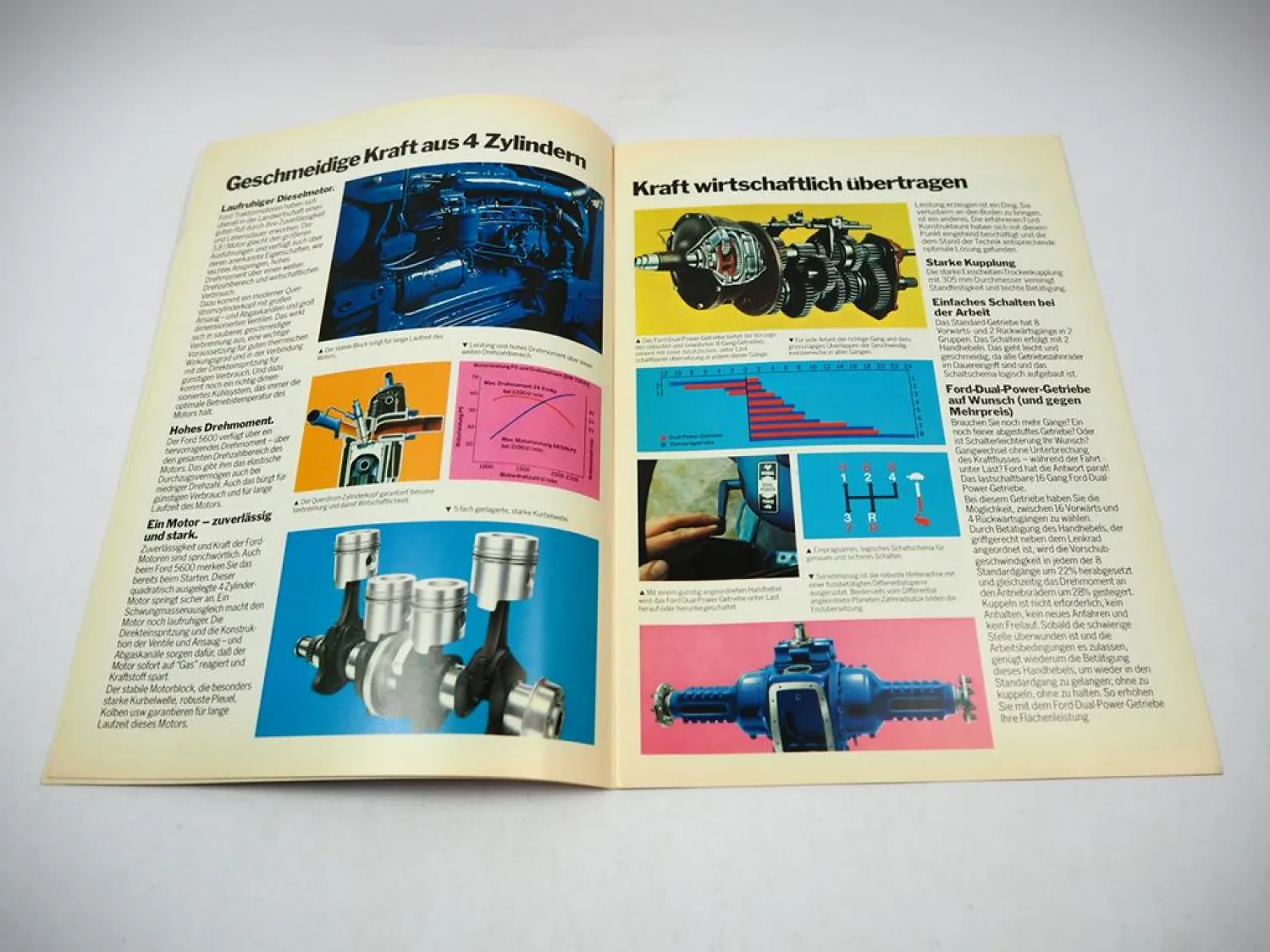 Ford 5600 Traktor Prospekt Technische Daten Beschreibung 12/1977