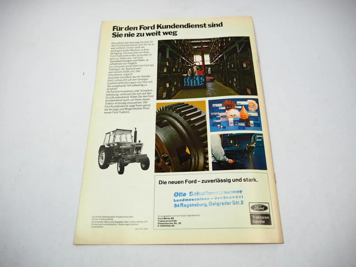 Ford 5600 Traktor Prospekt Technische Daten Beschreibung 12/1977