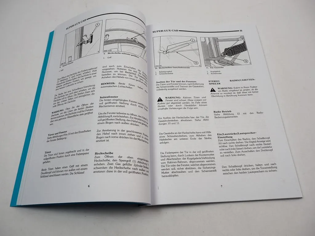 Ford 5640 6640 7740 7840 8240 8340 SL SLE Betriebsanleitung Bedienung 1995