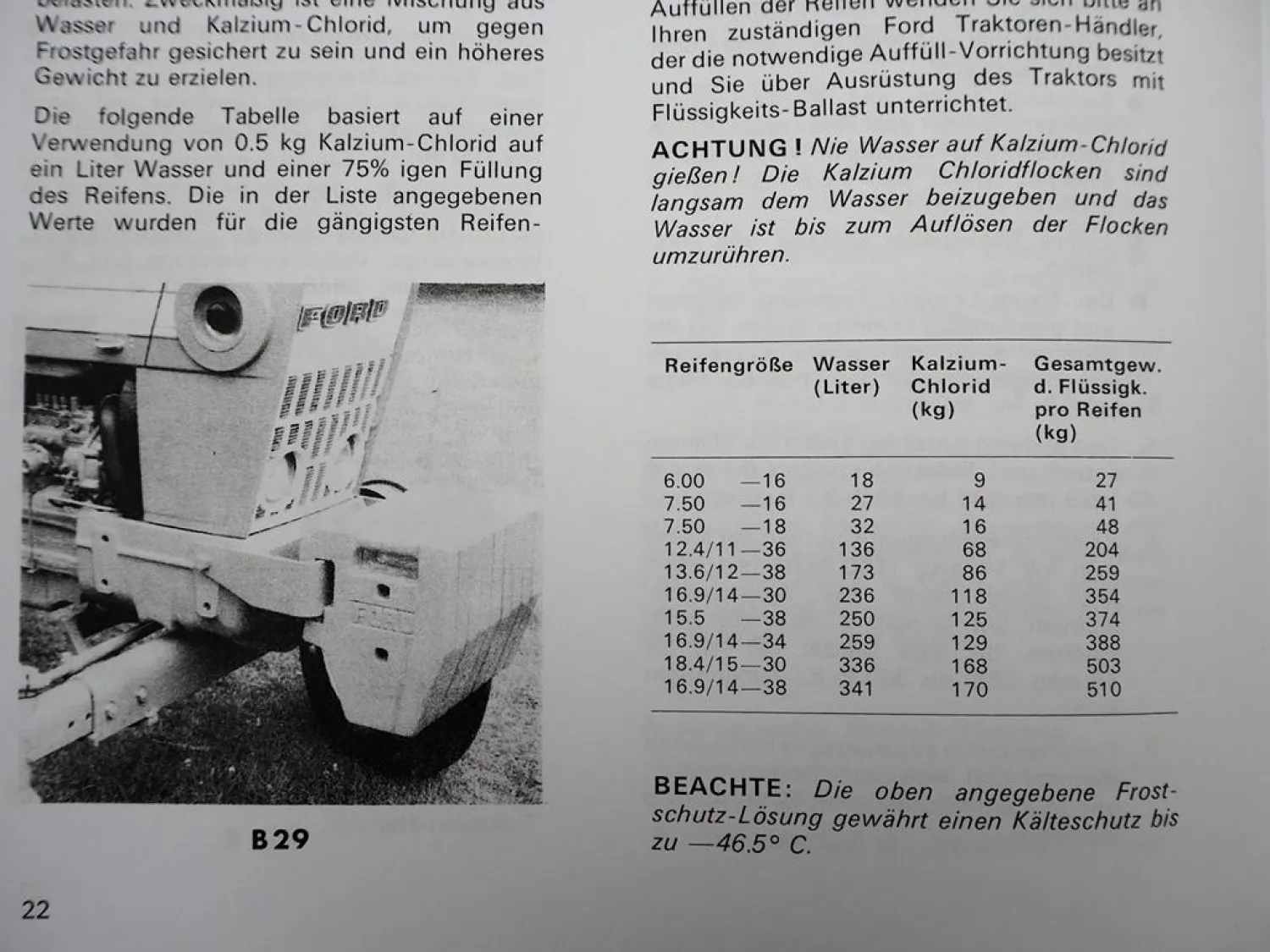 Ford 7000 Traktor Bedienungsanleitung mit Schmier- u. Wartungsanweisungen