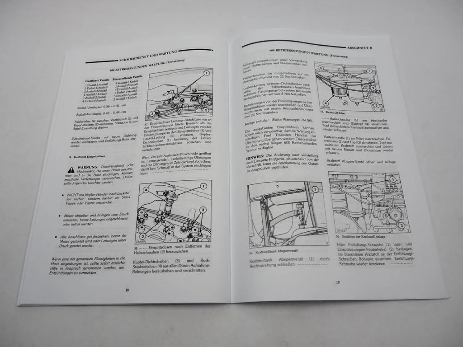 Ford 8210 Traktor Betriebsanleitung Bedienungsanleitung 1988