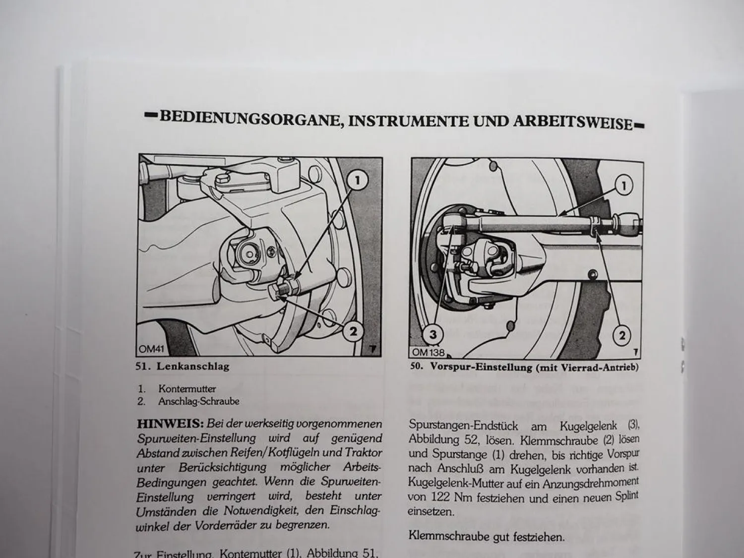 Ford 8530 8630 8730 8830 Bedienungsanleitung Betriebsanleitung Traktor