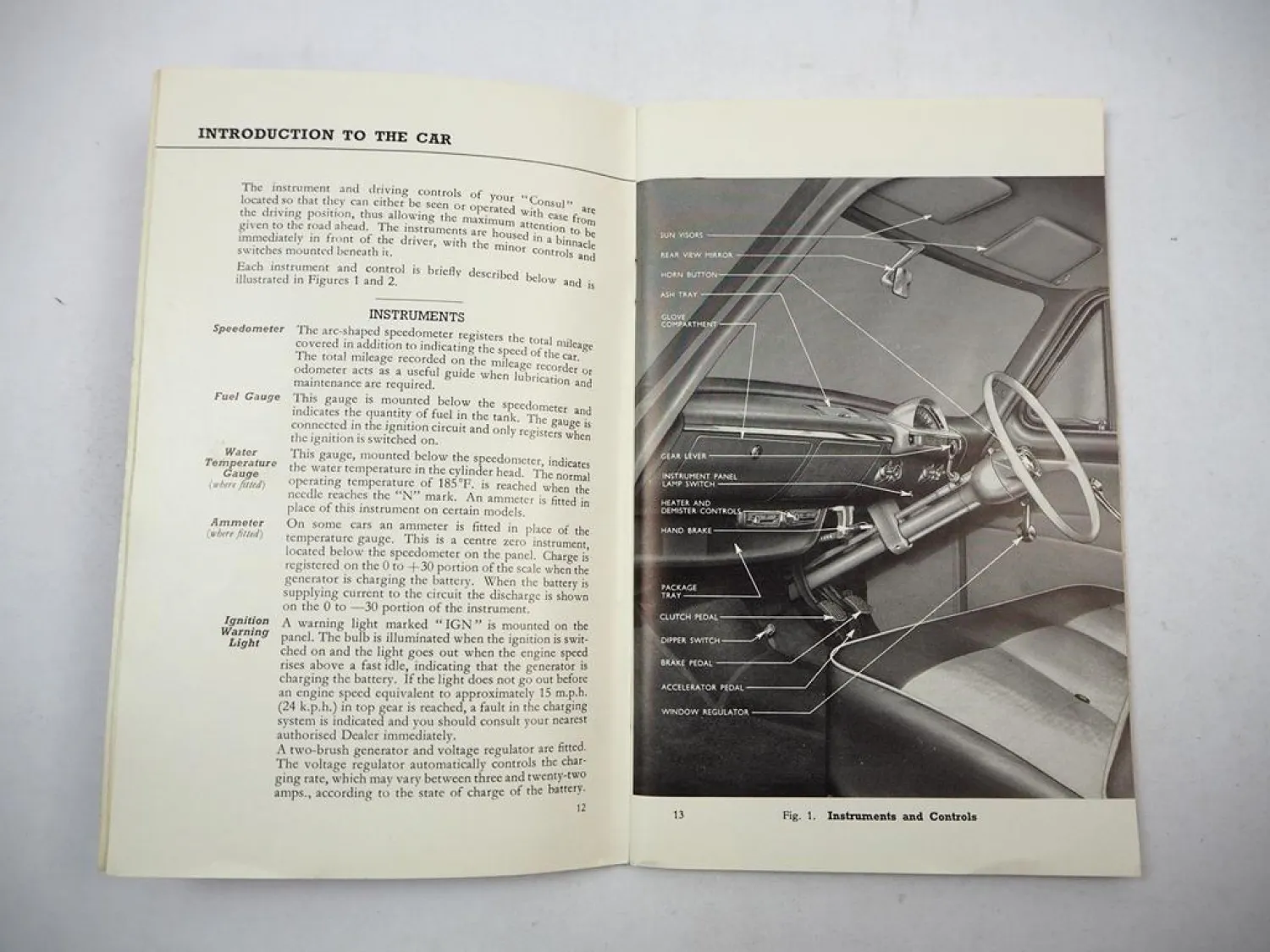 Ford Consul II 1700 ccm Instruction Book Maintenance 1957