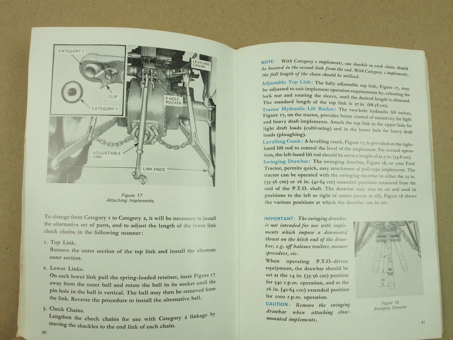 Ford Dexta 2000 und Super Dexta 3000 Operators Manual Bedienungsanleitung 1964