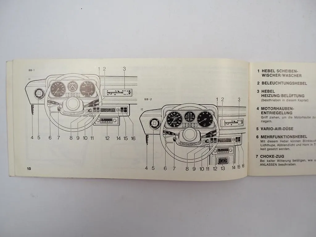 Ford Escort Mk2 Bedienungsanleiung Betriebsanleitung 1975