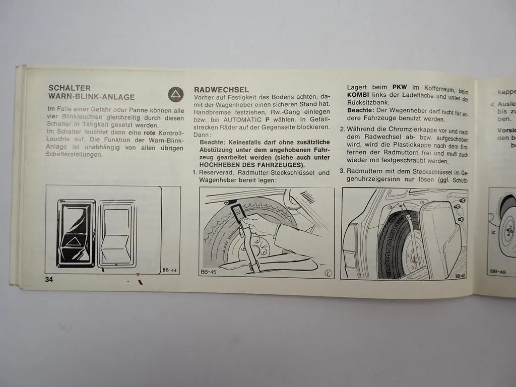 Ford Escort Mk2 Bedienungsanleiung Betriebsanleitung 1975