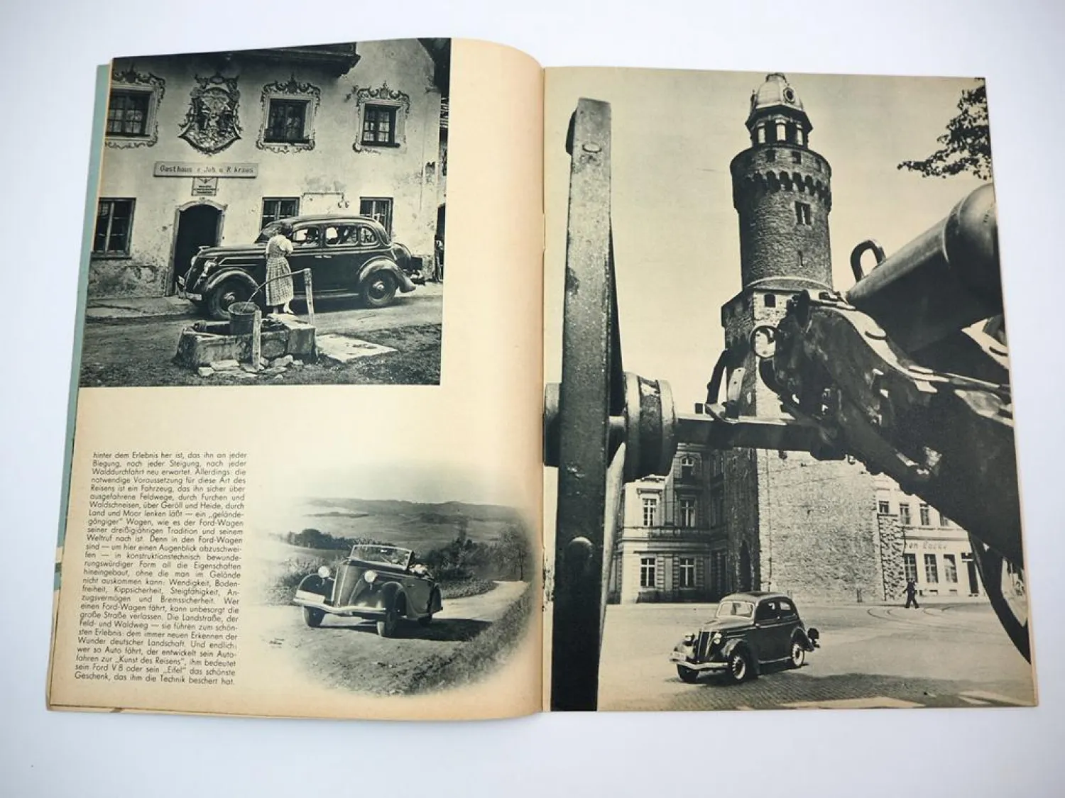 Ford im Bild Firmenzeitschrift Nr. 3/4 Jahrgang 1939 Köln Eifel Fahrt V8