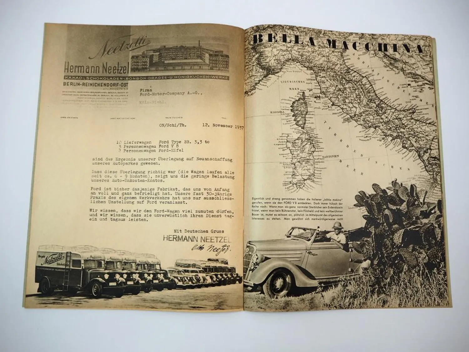 Ford im Bild Firmenzeitschrift Nr. 9/10 Jg 1937 Max Poepel Schmiede Presse Ball