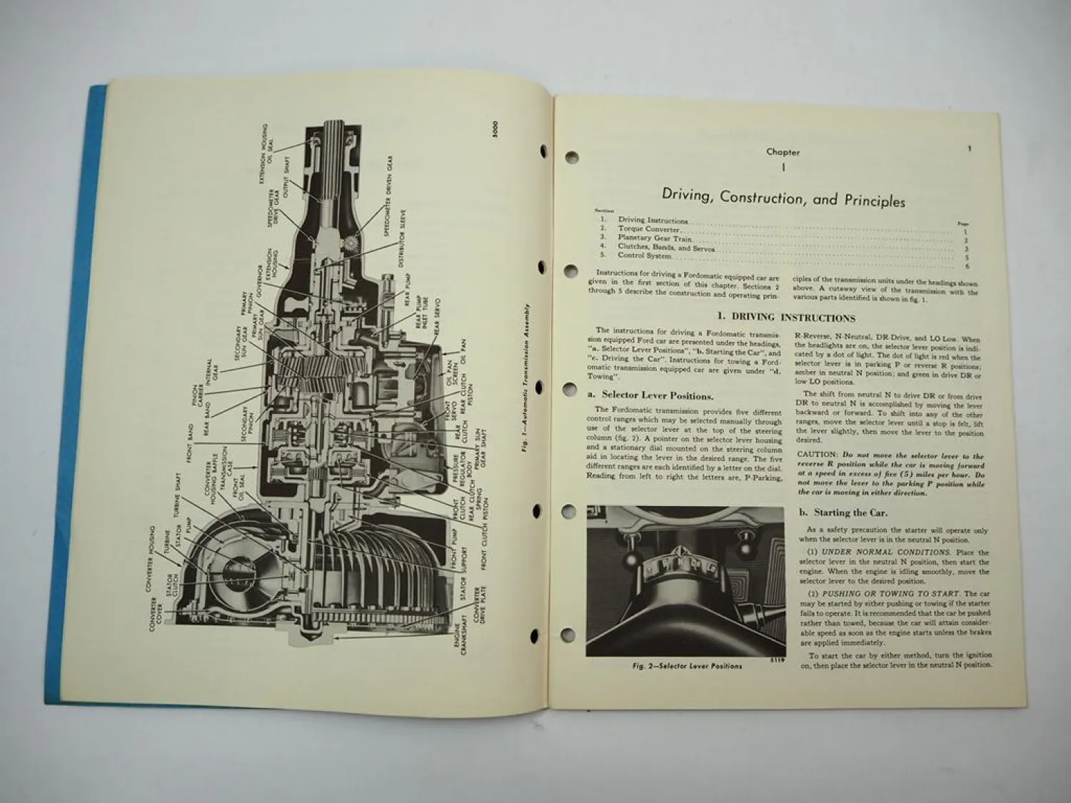 Ford O Matic Fordomatic Transmission Shop Manual 1950 Repair Manual Maintenance