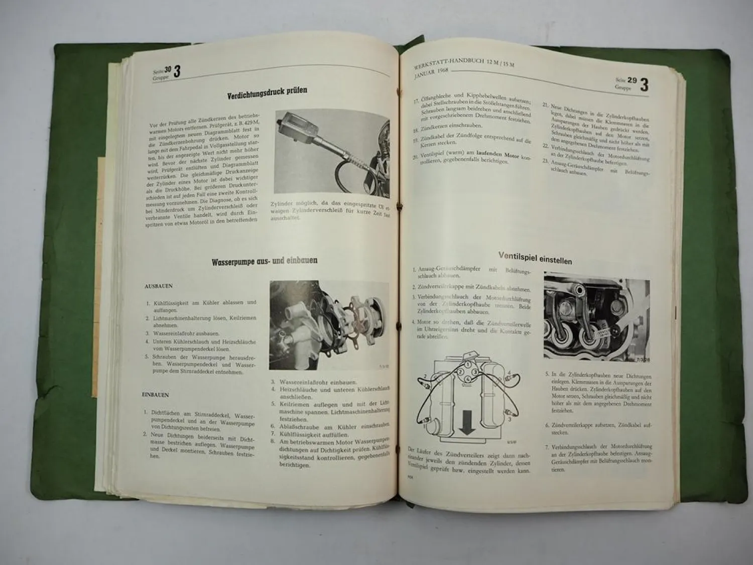 Ford Taunus 12M 15M Werkstatthandbuch Ergänzung 1966 - 1970