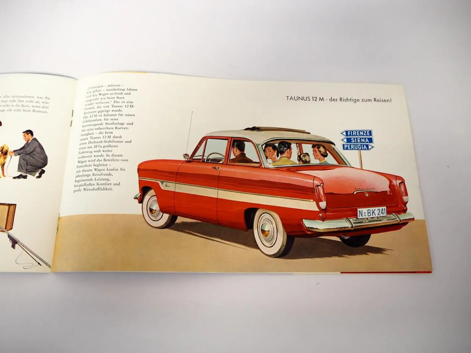 Ford Taunus 12M Limousine Kombi Oldtimer Prospekt 1960 Seitenstreifen Taunus G13