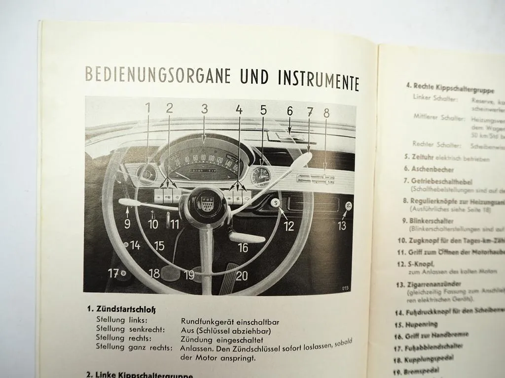 Ford Taunus 17M P2 Bedienungsanleiung Betriebsanleitung 1958