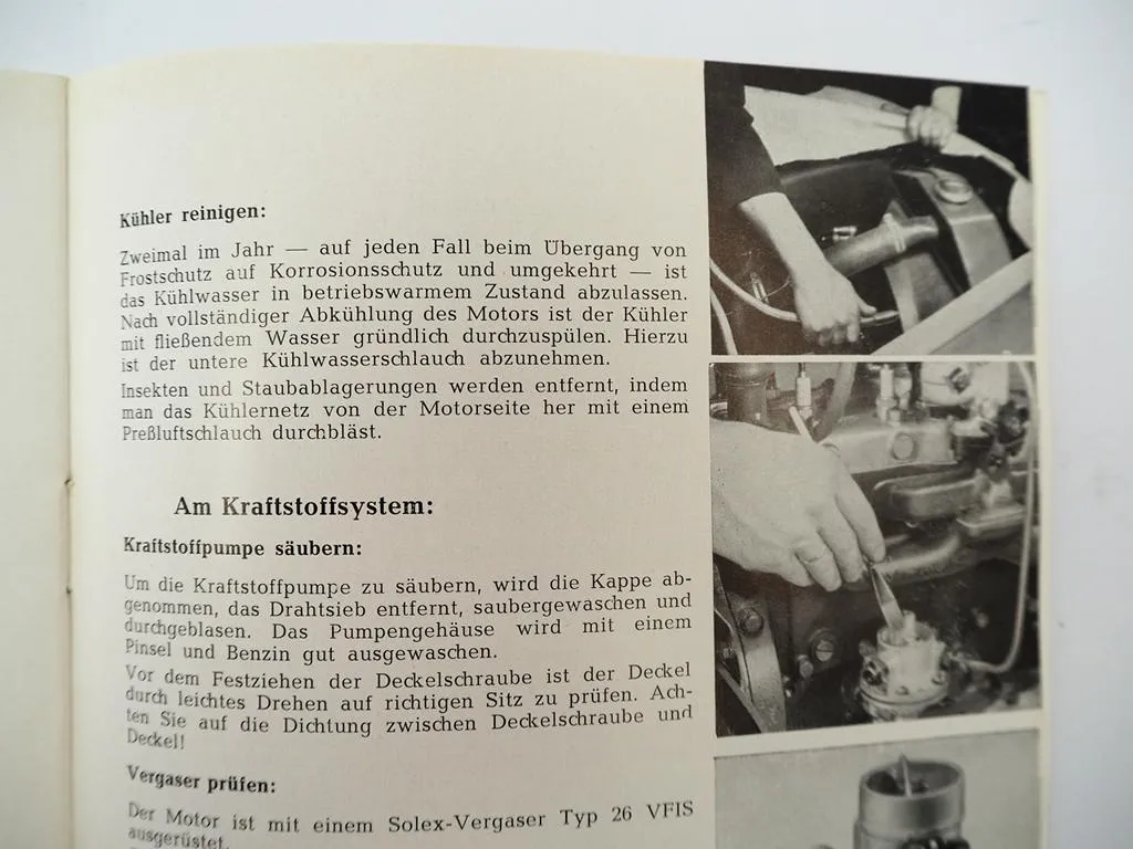 Ford Taunus de luxe G73A Bedienungsanleiung Betriebsanleitung 1951