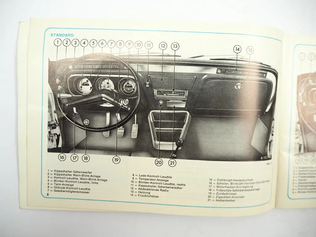 Ford Taunus TC Knudsen Bedienungsanleiung Betriebsanleitung 1971