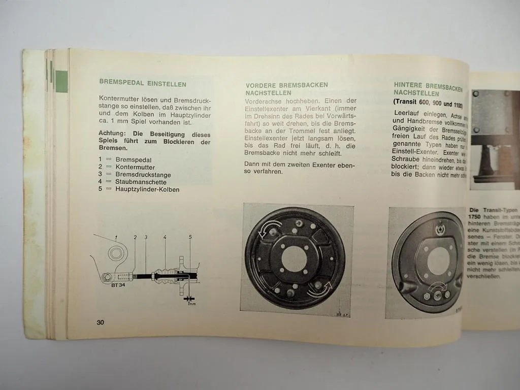 Ford Transit MK2 Bedienungsanleitung Betriebsanleitung Scheckheft 1968