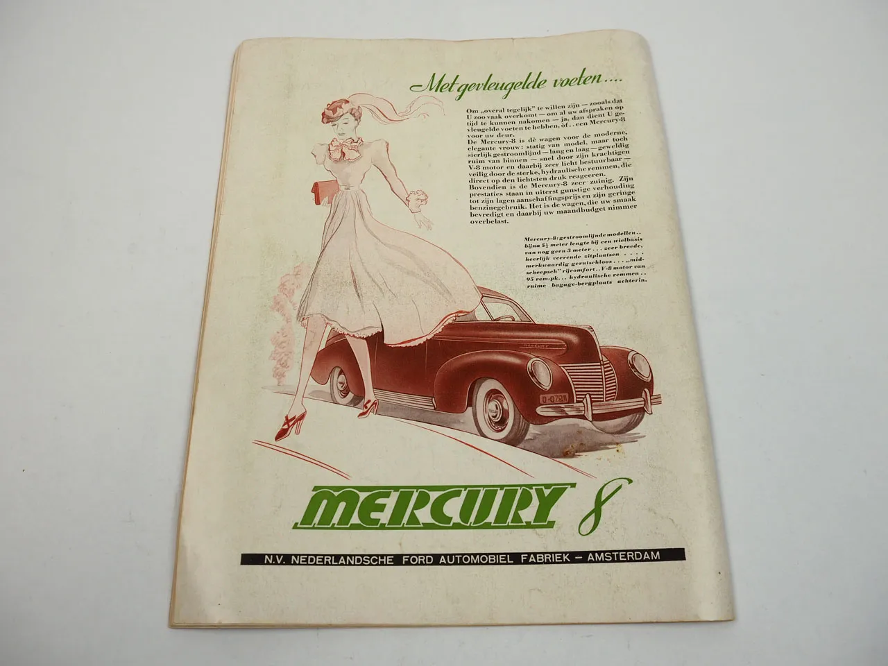 Ford Wereld Zeitschrift No.10 1939 Niederlande V8 Truck Mercury Club Cabriolet
