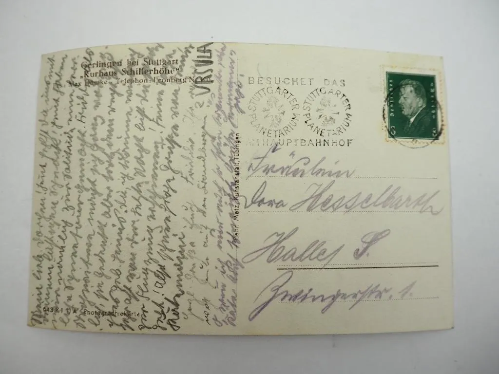 Foto AK Gerlingen bei Stuttgart Kurhaus Schillerhöhe Baden-Württemberg ca. 1930