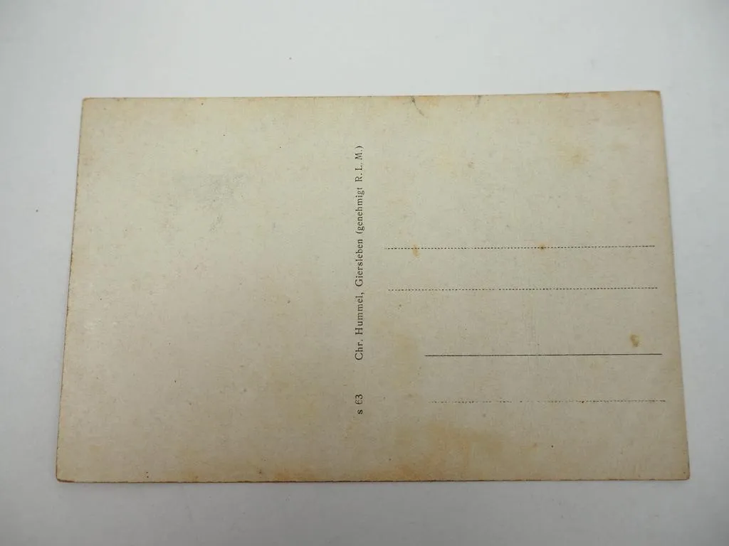 Foto AK Giersleben Luftbild ca. 1940er Jahre Sachsen-Anhalt