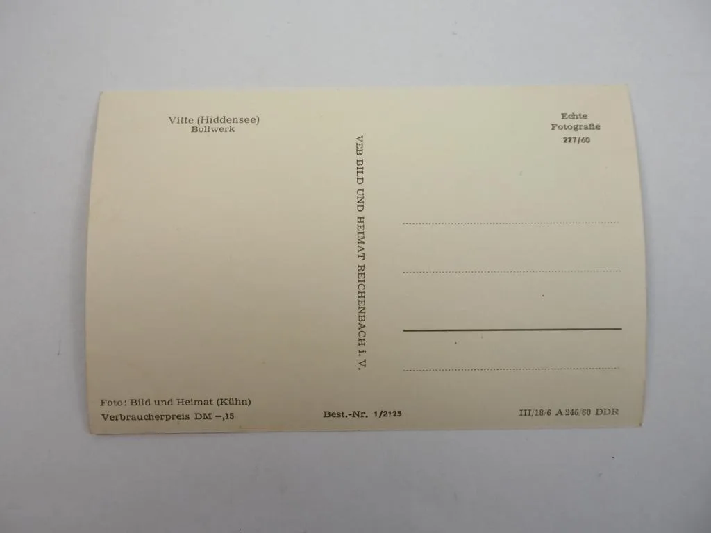 Foto AK Vitte Hiddensee Bollwerk 1960 Kutter Insel Hiddensee